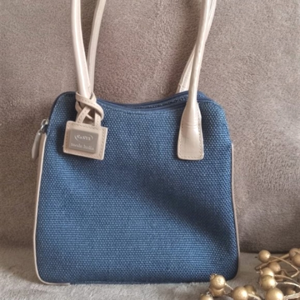 ⭐️ Host Pick⭐️ Santi | Italian  Designer Leather/ Fabric Shoulder Bag